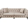 Online KARE Design Sofa Bellissima 2-Seater Velvet Taupe 200cm