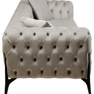 Sale KARE Design Sofa Bellissima 3-Seater Velvet Taupe 240cm