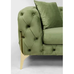 Hot KARE Design Sofa Bellissima 3-Seater Velvet Green 240cm