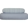 Best KARE Design Sofa Blue Marlin 2,5-Seater Outdoor Blue