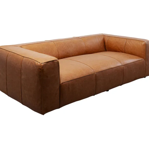 sofa_cubetto_smart_leathe_1.webp Sale KARE Design Sofa Cubetto Smart Leather Light Brown 220cm
