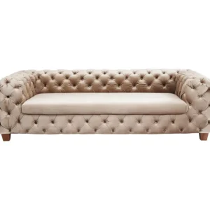 Discount KARE Design Sofa Desire 3-Seater Velvet Ecru
