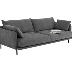 Clearance KARE Design Sofa Edna 3-Seater Grey 245cm