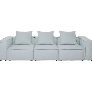 Online KARE Design Sofa Korali Beach Outdoor Light Blue 320cm