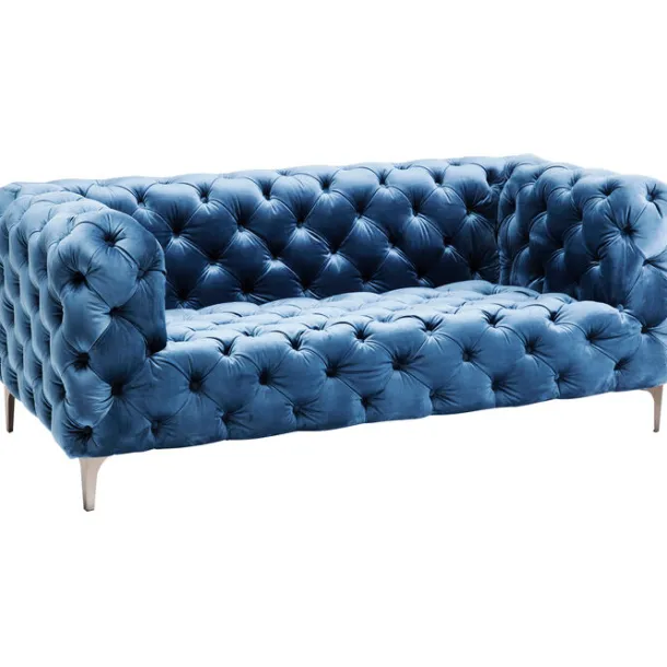 sofa_look_seater_velvet_b_3.webp Fashion KARE Design Sofa Look 2-Seater Velvet Blue