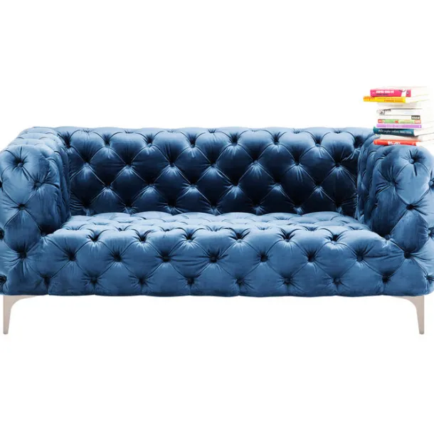 sofa_look_seater_velvet_b_4.webp Fashion KARE Design Sofa Look 2-Seater Velvet Blue