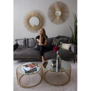 Outlet KARE Design Sofa Lullaby 2-Seater Taupe