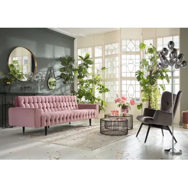 sofa_milchbar_seater_velv_1.webp Best KARE Design Sofa Milchbar 3-Seater Velvet Mauve