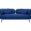 Outlet KARE Design Sofa Peppo 2-Seater Blue 182cm