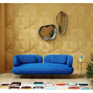 Outlet KARE Design Sofa Peppo 2-Seater Blue 182cm