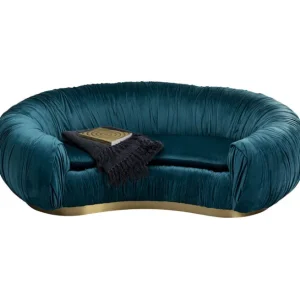 Clearance KARE Design Sofa Perugia 2-Seater Emerald 195cm