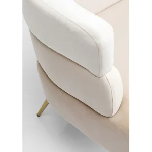 Hot KARE Design Sofa Sandwich 2-Seater Cream 125cm