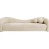 New KARE Design Sofa 3-Seater Livia Melange Cream 261cm