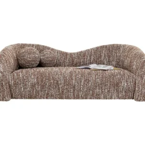 New KARE Design Sofa 2-Seater Livia Melange Brown 201cm