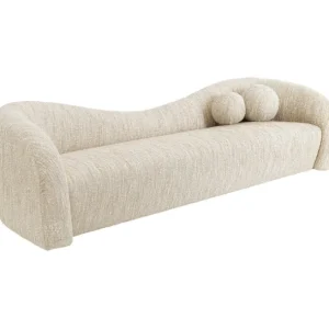 New KARE Design Sofa 3-Seater Livia Melange Cream 261cm