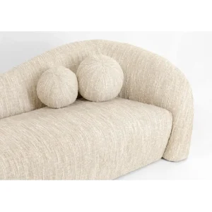 New KARE Design Sofa 3-Seater Livia Melange Cream 261cm