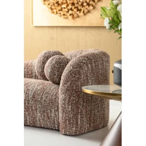 New KARE Design Sofa 3-Seater Livia Melange Brown 261cm