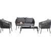 Best KARE Design Sofa Set Elba Grey Quattro (4/part)