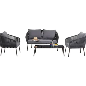 Best KARE Design Sofa Set Elba Grey Quattro (4/part)
