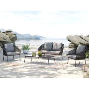 Best KARE Design Sofa Set Elba Grey Quattro (4/part)