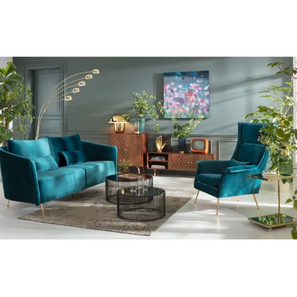 sofa_vegas_forever_seater_2.webp Outlet KARE Design Sofa Vegas Forever 3-Seater Bluegreen