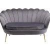 Fashion KARE Design Sofa Water Lily 2-Seater Gold Grey