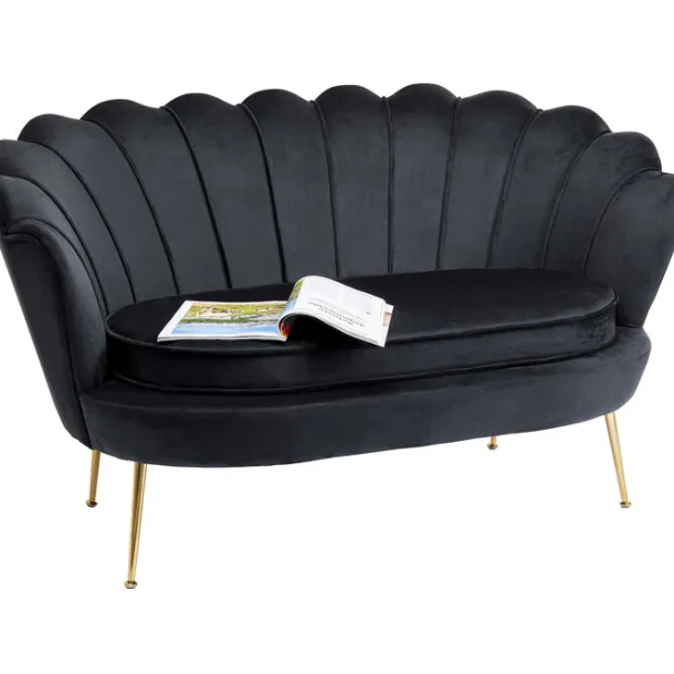 sofa_water_lily_seater_go_3-1.webp Discount KARE Design Sofa Water Lily 2-Seater Gold Black