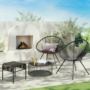 New KARE Design Stool Acapulco Mono Black