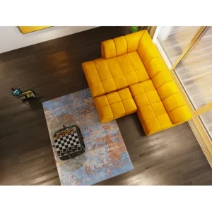 Outlet KARE Design Stool Belami Velvet Amber
