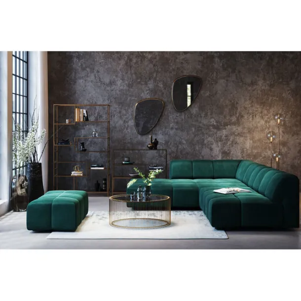 stool_belami_velvet_dark__1.webp Sale KARE Design Stool Belami Velvet Dark Green