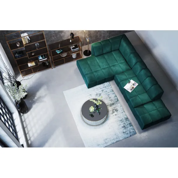 stool_belami_velvet_dark__2.webp Sale KARE Design Stool Belami Velvet Dark Green