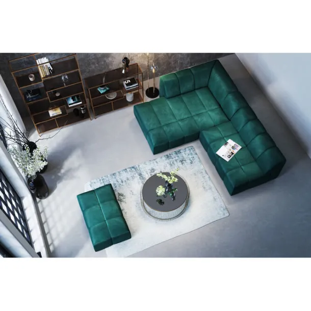 stool_belami_velvet_dark__3.webp Sale KARE Design Stool Belami Velvet Dark Green