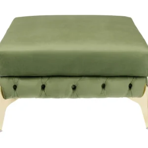 Fashion KARE Design Stool Bellissima Velvet Green 80cm