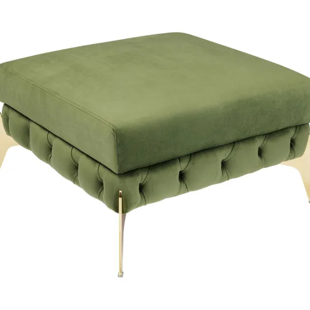 stool_bellissima_velvet_g_2.webp Fashion KARE Design Stool Bellissima Velvet Green 80cm