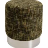 Online KARE Design Stool Berry High Silver Green Ø39cm