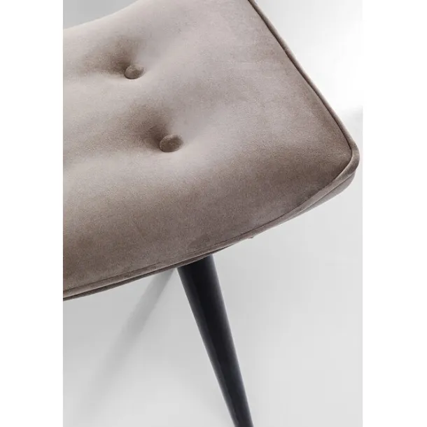stool_black_vicky_velvet__7.webp Online KARE Design Stool Black Vicky Velvet Grey 46x59cm