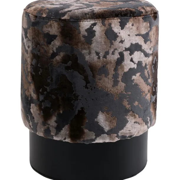 stool_cherry_astoria_grey_0.webp Hot KARE Design Stool Cherry Astoria Grey Black Ø36cm Limited