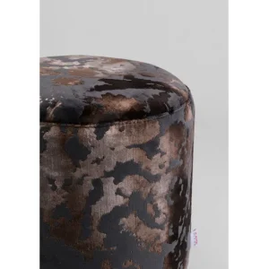 Hot KARE Design Stool Cherry Astoria Grey Black Ø36cm Limited
