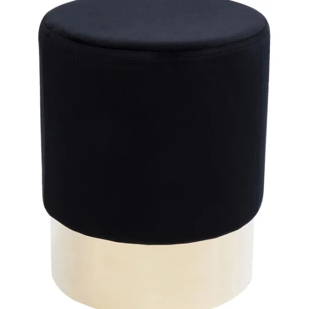 stool_cherry_black_brass__0.webp Online KARE Design Stool Cherry Black Brass Ø35cm