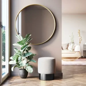 Online KARE Design Stool Cherry Cream Black Ø36cm