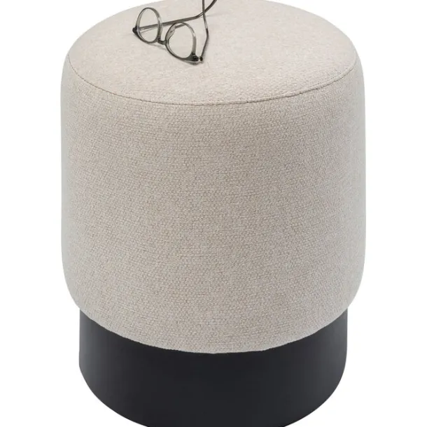 stool_cherry_cream_black__2.webp Online KARE Design Stool Cherry Cream Black Ø36cm