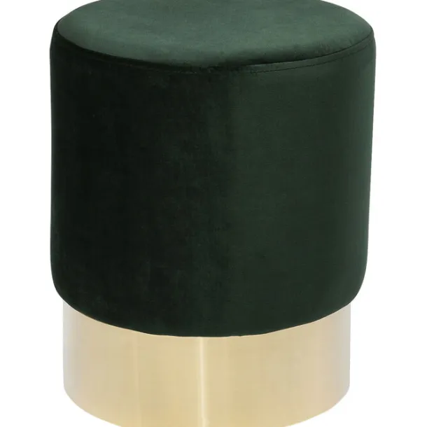 stool_cherry_dark_green_b_0.webp Sale KARE Design Stool Cherry Dark Green Brass Ø35cm