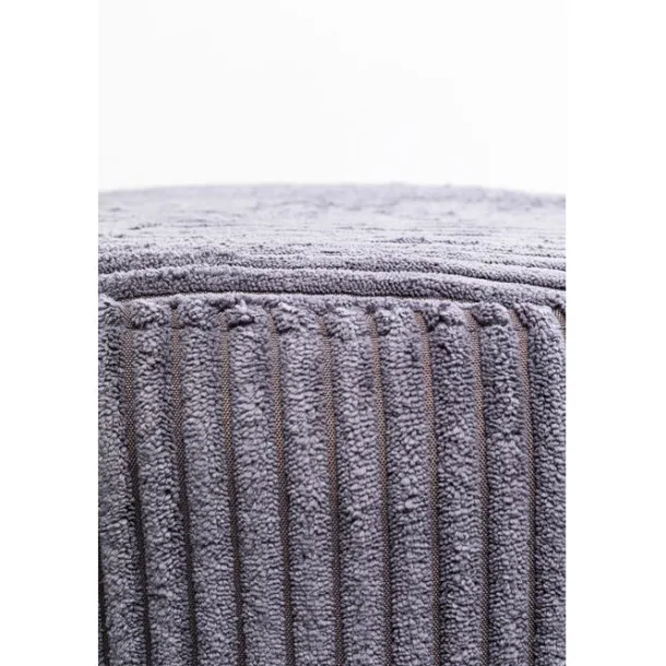stool_cherry_grey_cord_br_3.webp Outlet KARE Design Stool Cherry Grey Cord Brass Ø35cm