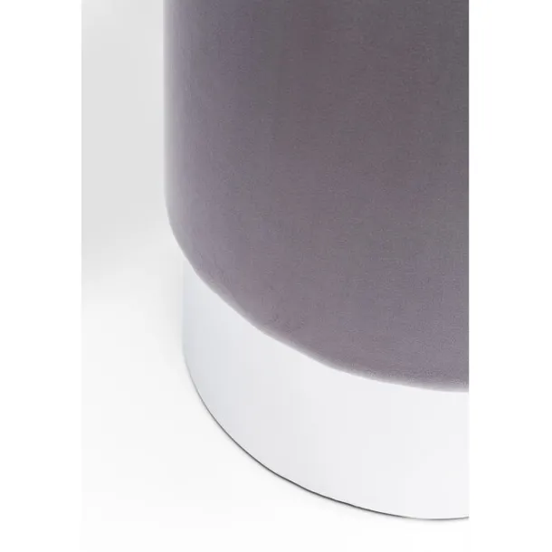 stool_cherry_light_grey_s_4.webp Online KARE Design Stool Cherry Light Grey Silver Ø35cm