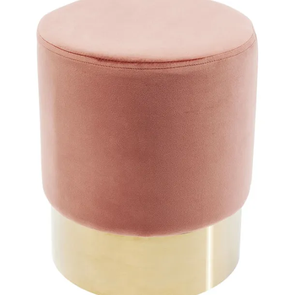 stool_cherry_mauve_brass__0.webp Best KARE Design Stool Cherry Mauve Brass Ø35cm