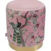 Outlet KARE Design Stool Cherry Peacock Brass Ø32cm