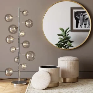 Fashion KARE Design Stool Cherry Storage Cord Creme (2/Set)