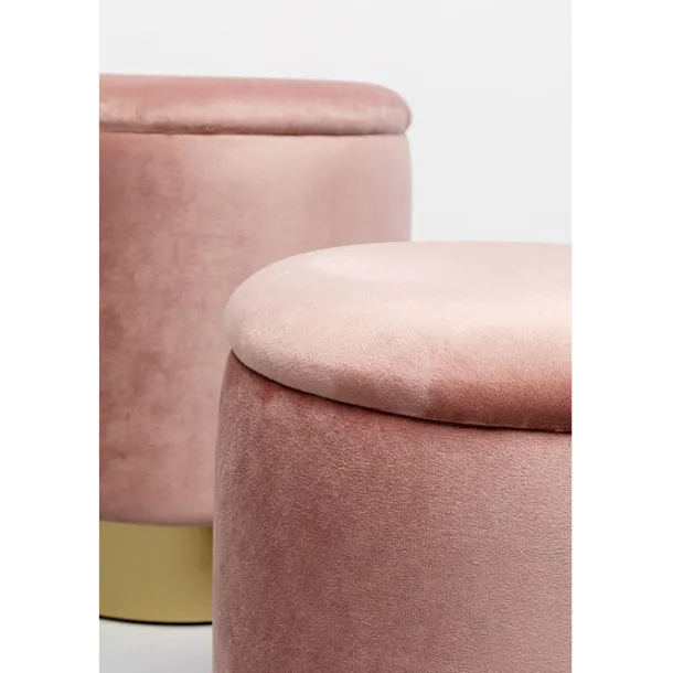 stool_cherry_storage_mauv_4.webp Hot KARE Design Stool Cherry Storage Mauve Brass (2/Set)