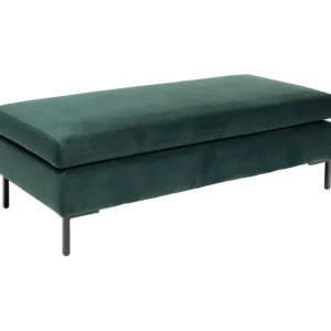 Outlet KARE Design Stool Gianni Velvet Dark Green