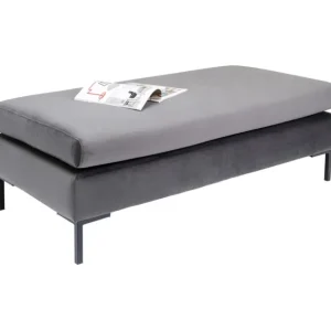 New KARE Design Stool Gianni Velvet Grey Black